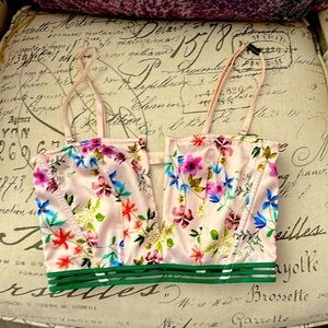 Victoria’s Secret Flower Garden Corset / Bralette, sz Small